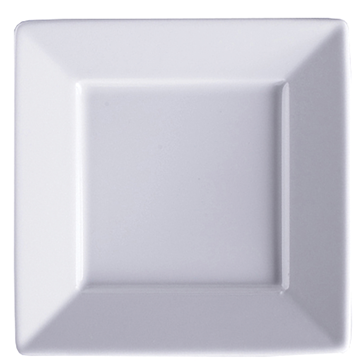 Picture of Winco PA1101972024 9 x 9 in. Bright White Porcelain Plate, Corona Zen - 2 Dozen