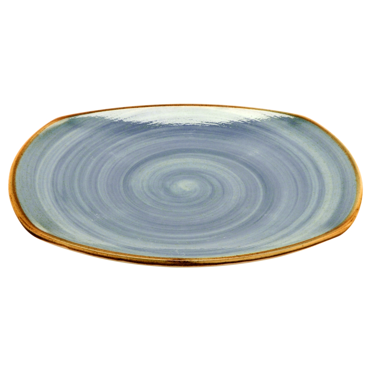 Picture of Winco PP1604722912 12 in. Blue Porcelain Plate, Corona Blue Artisan - 1 Dozen