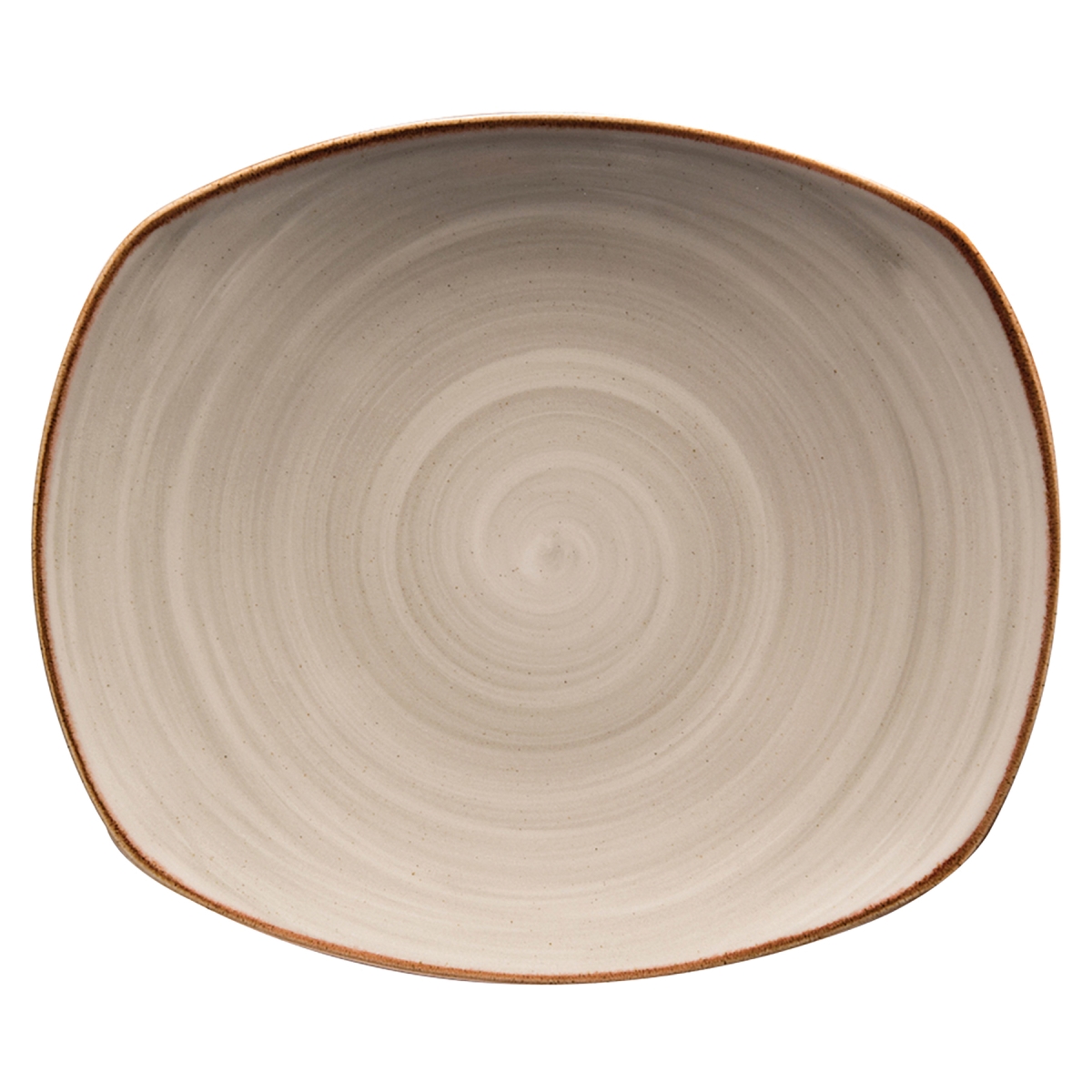 Picture of Winco PP1607722912 12 in. Grey Porcelain Plate, Corona Artisan Grey - 1 Dozen