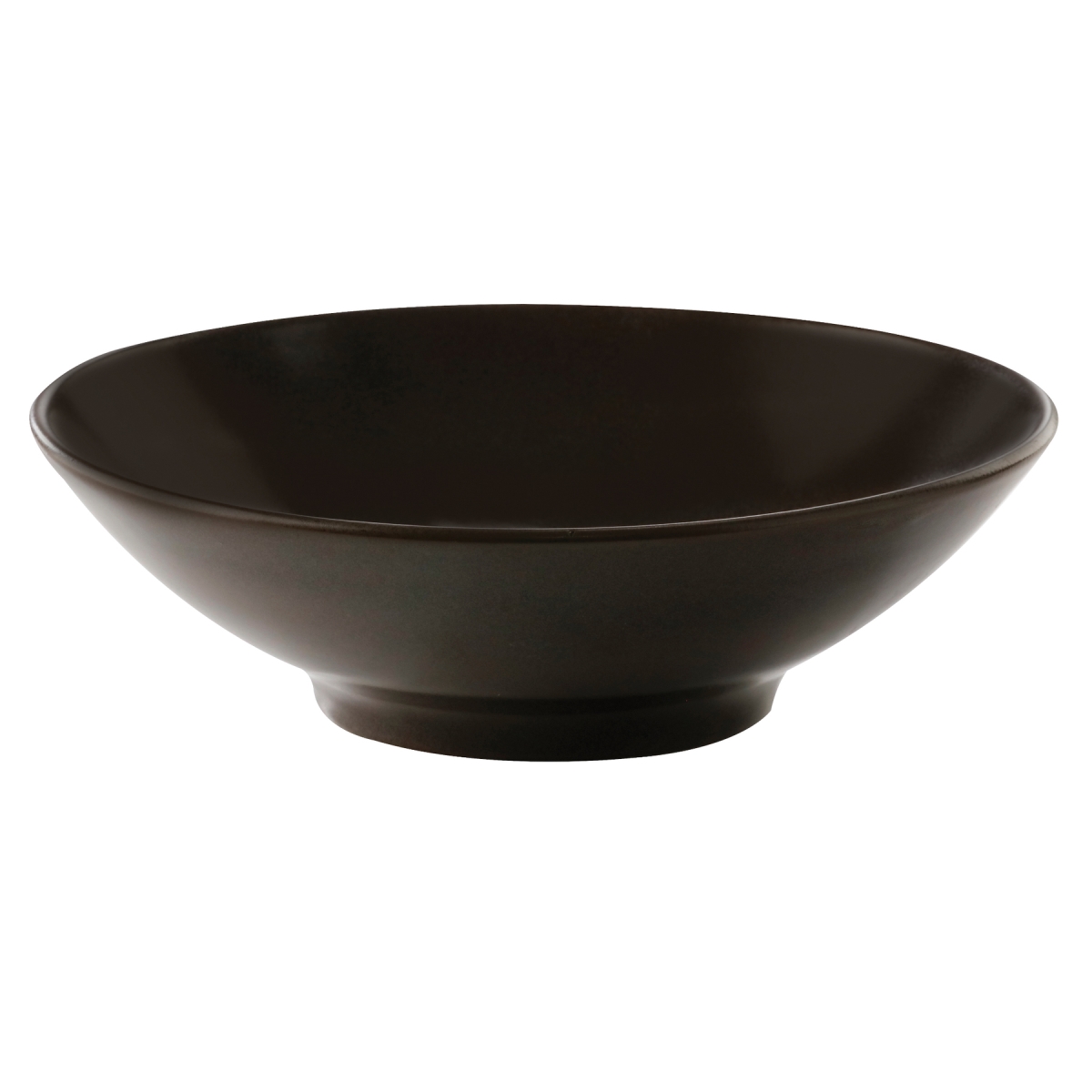 Picture of Winco PA1942923124 12.8 oz Brown Reactive Glaze Porcelain Bowl, 6.25 in. Dia., Corona Cosmos Mercury - 2 Dozen