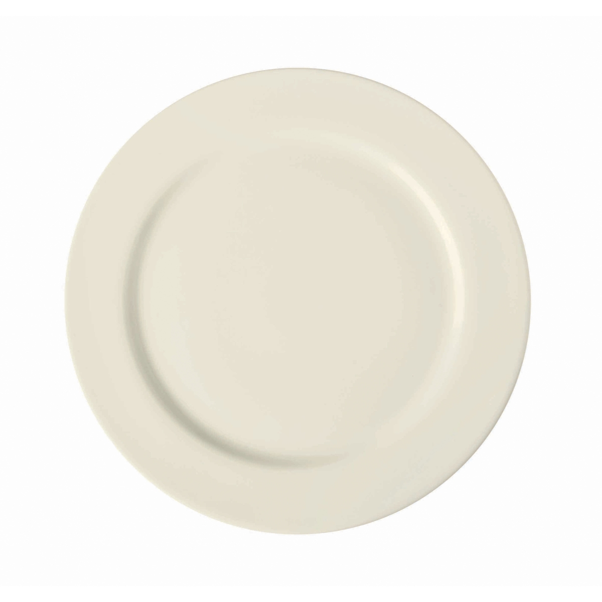 Picture of Winco PP1100701524 7 in. Cream White Porcelain Rolled Edge Plate, Corona Americana - 2 Dozen