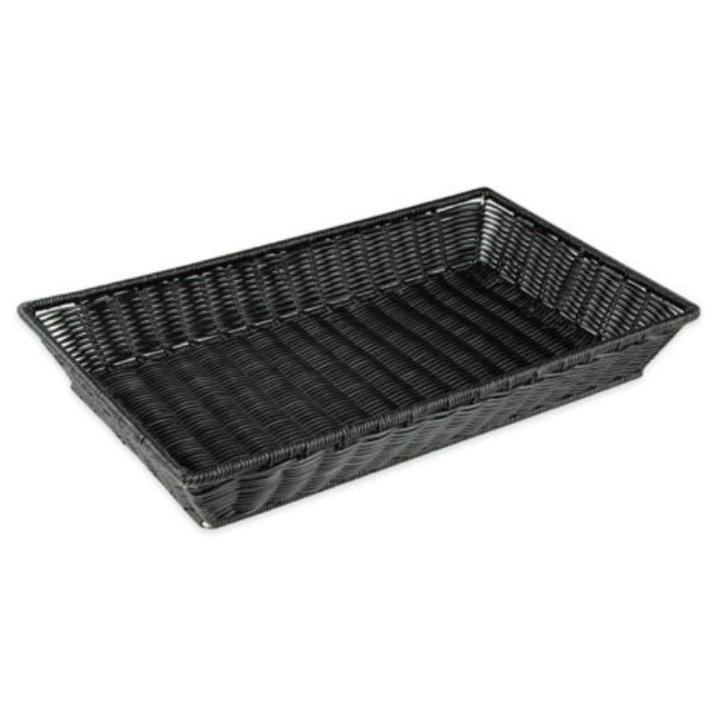 Picture of Winco WB-1552-BK 21 x 12.75 in. Rectangular Basket, 2.75 in. Deep - Black
