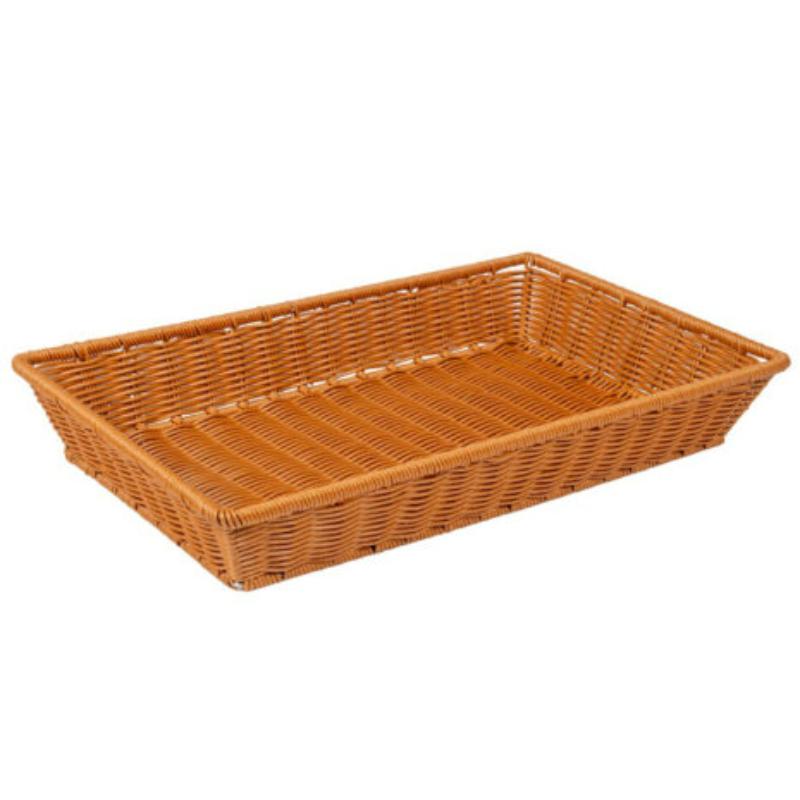 Picture of Winco WB-1552-HY 21 x 12.75 in. Rectangular Basket, 2.75 in. Deep - Honey