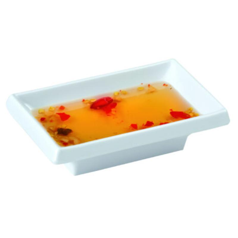 Picture of Winco 025-W 2 oz, 4 x 2 in. Sauce Dish, 1 in. Deep - White