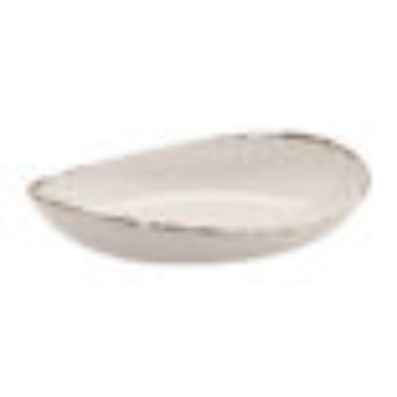 Picture of Winco B-65-TC 2 qt. - 2.3 qt. Rim-Full - Oval Bowl, 15 x 8 in., 1.75 in. Deep, Tuscan