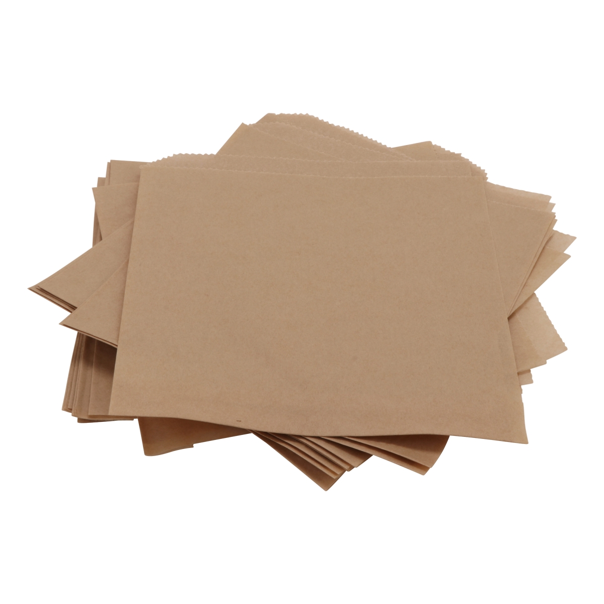 Picture of Winco 4-T1020 6 x 5.5 in. Food-Safe Double-Open Bag & Wire Cone Basket Liner & Deli Wrap, Brown, 2000 Piece