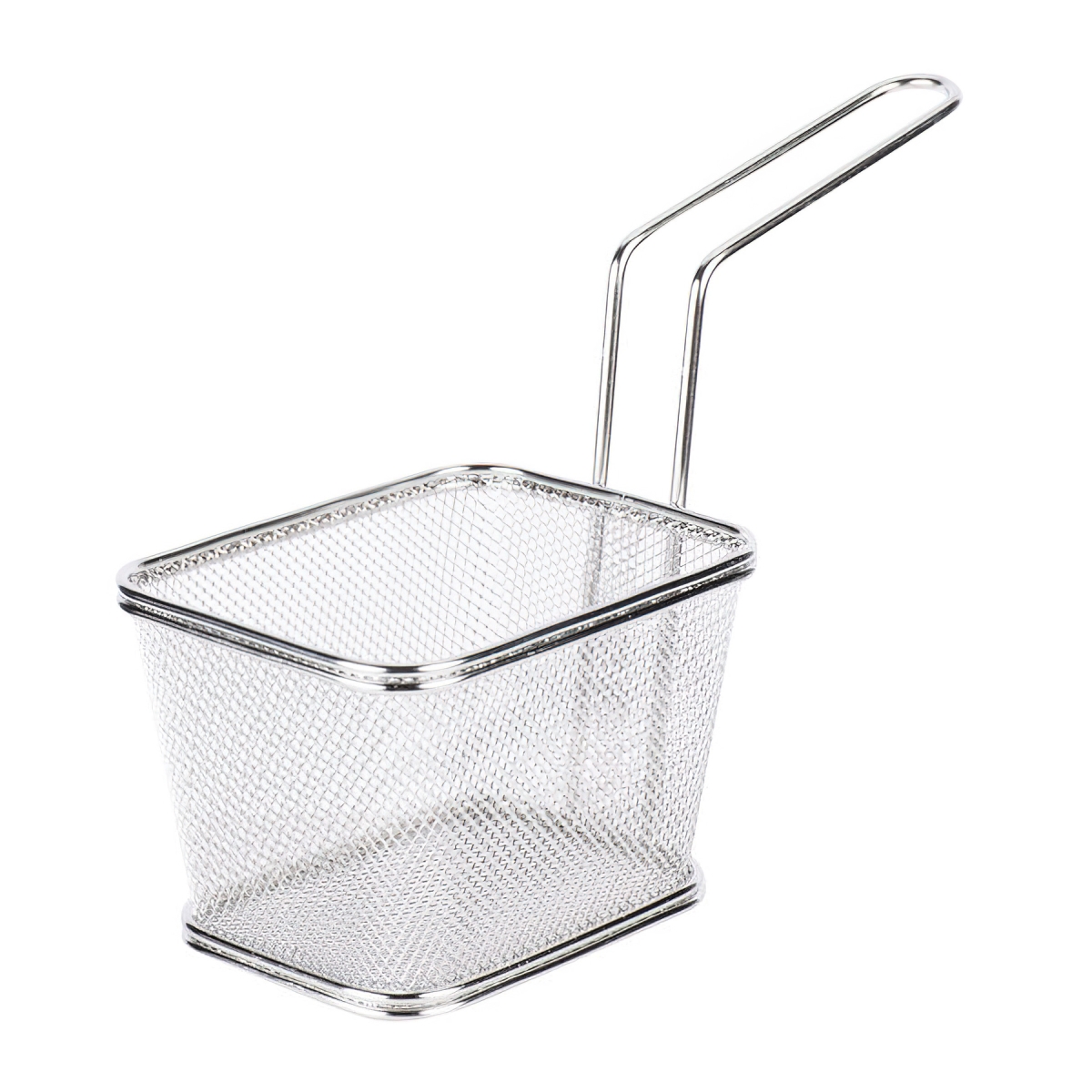 Picture of Winco 4-81868 5 x 4 in. Serving Fry Basket, 3.25 in. Tall, Stainless Steel - Each 24