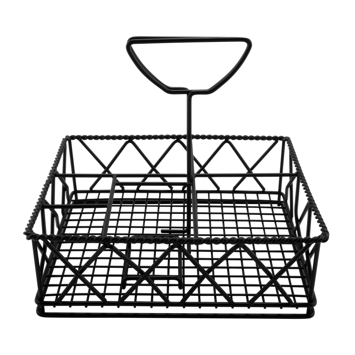 Picture of Winco 4-931832 9 x 7 in. 5-Compartment Caddy, 8 in. Tall - Black - Each 12
