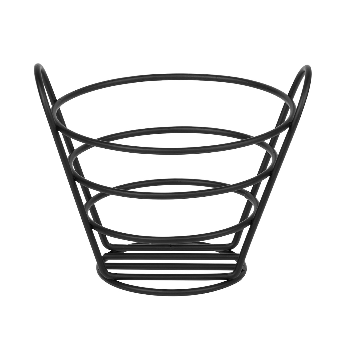 Picture of Winco 4-33782 6.25 in. Round Bucket Basket, 4.25 in. Tall - Black - Each 12
