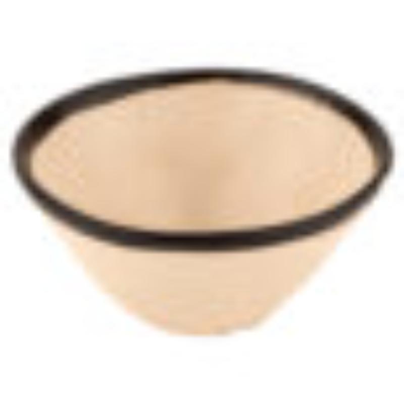 Picture of Winco B-80-MA 8 oz Manila Melamine Salad & Soup & Side Dish Bowl - 12 oz Rim-Full, 5 in. Top Dia., 2 in. Deep, G.E.T. Pottery Market Matte