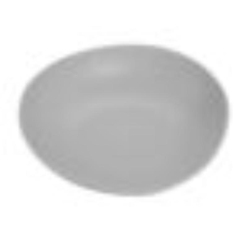 Picture of Winco B-4500-LG 28 oz Light Grey Melamine Large Salad Bowl - 38 oz Rim-Full, 1.7 in. - 2.4 in. Max., G.E.T. Riverstone