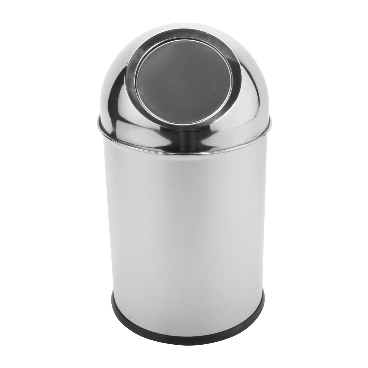 Picture of Winco SSTB-11 6.75 in. Stainless Steel Table Top Trash Can with Mirror Finish, Dome Top, 11 in. Tall