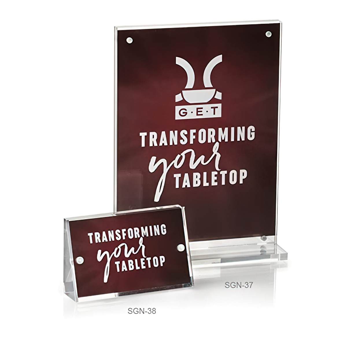 Picture of Winco SGN-38 3.5 x 2.25 in. Magnetic Acrylic Sign Holder - Clear - Each 24