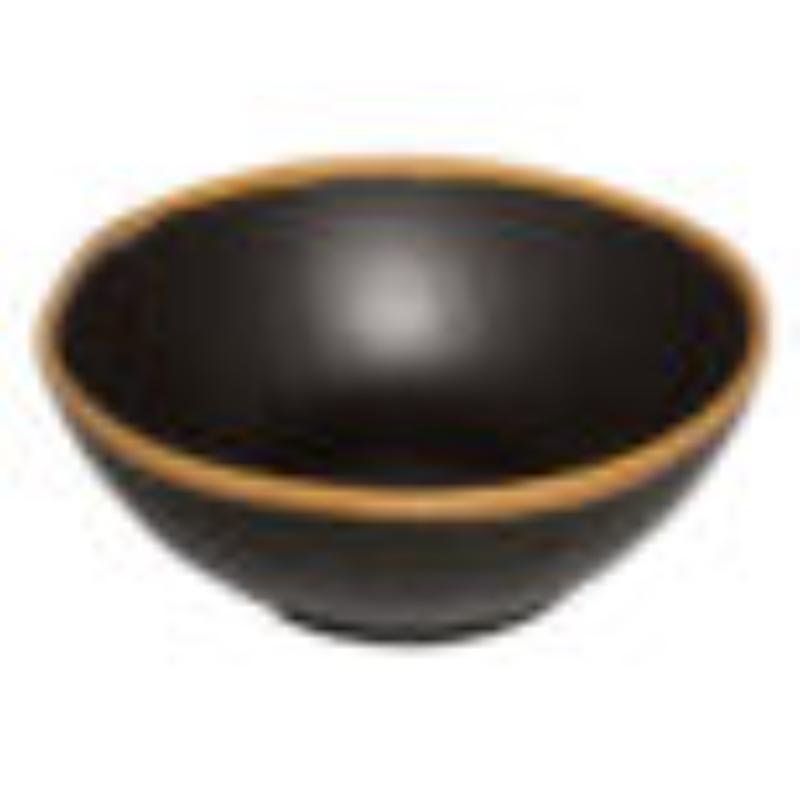 Picture of Winco B-305-BR 1.5 qt. Brown Melamine Large Entree Bowl - 1.7 qt. Rim-Full - 8.25 in. Top Dia., 2.75 in. Deep, G.E.T. Pottery Market Glazed