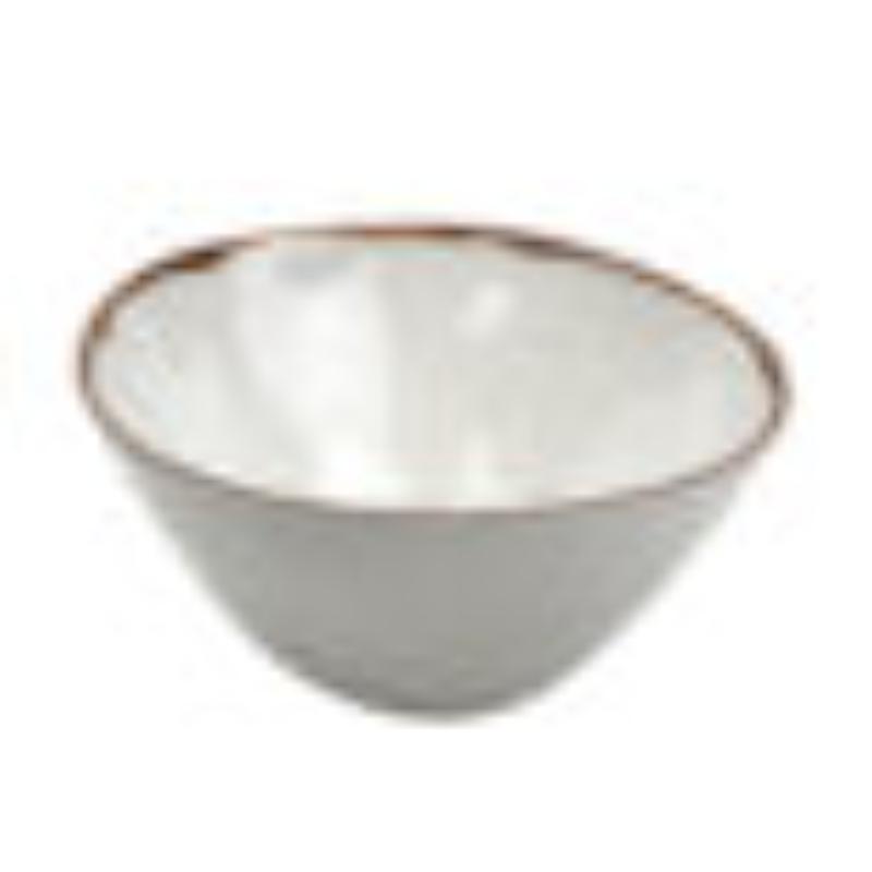 Picture of Winco B-66-RM 2 qt. Melamine Round Large Entree Bowl - 2.1 qt. Rim-Full - 9 in. Top Dia., 4 in. Deep, G.E.T. Rustic Mill