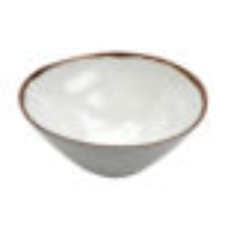 Picture of Winco B-130-RM 4 qt. Melamine Round Large Display Bowl - 4.1 qt. Rim-Full - 11.25 in. Top Dia., 5 in. Deep, G.E.T. Rustic Mill