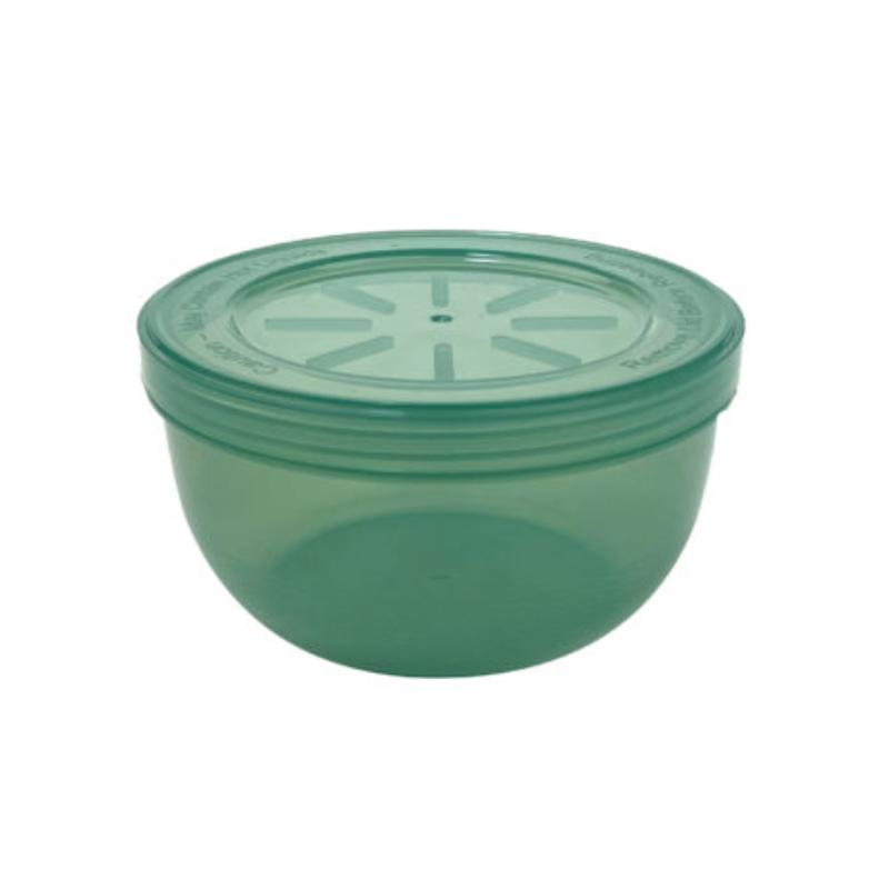 Picture of Winco EC-23-1-JA 12 oz Jade Polypropylene Soup Reusable Container - 14 oz Rim-Full, 4.375 Top Dia., 2.3 Height, G.E.T. Eco-Takeouts