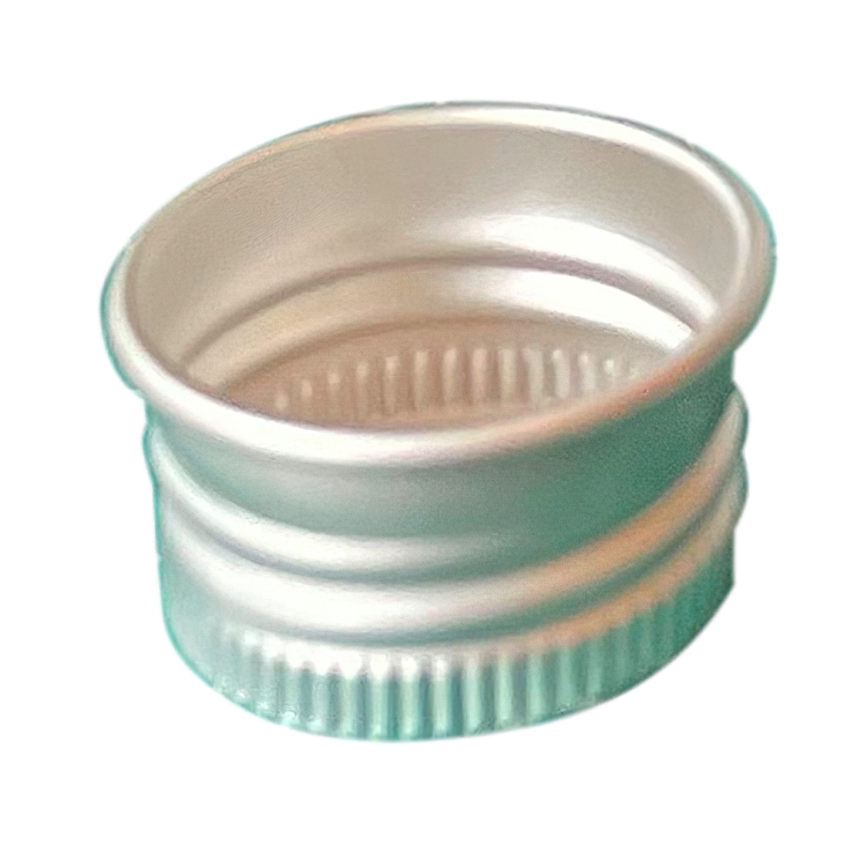 Picture of Winco LID-BB-007 1 in. Dia. Silver Aluminum Replacement Lid for BB-007-STR Flask Bottle, 0.625 in. Tall, 48 Piece - G.E.T. Cocktails To-Go