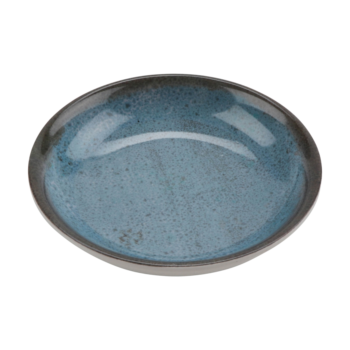 Picture of Winco AM100 2.29 oz Amaze Robin Egg Blue & White Round Melamine Reactive Glaze Ramekins, 4 x 4 x 0.5 in. - G.E.T, Cheforward - Each 144