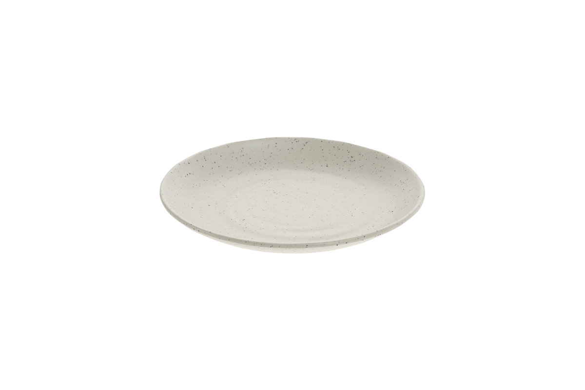 Picture of Winco INF102 6.24 in. Infuse Stone Natural Round Melamine Plate - Small - 6.24 x 6.24 x 1.1 in. - G.E.T, Cheforward - Each 40