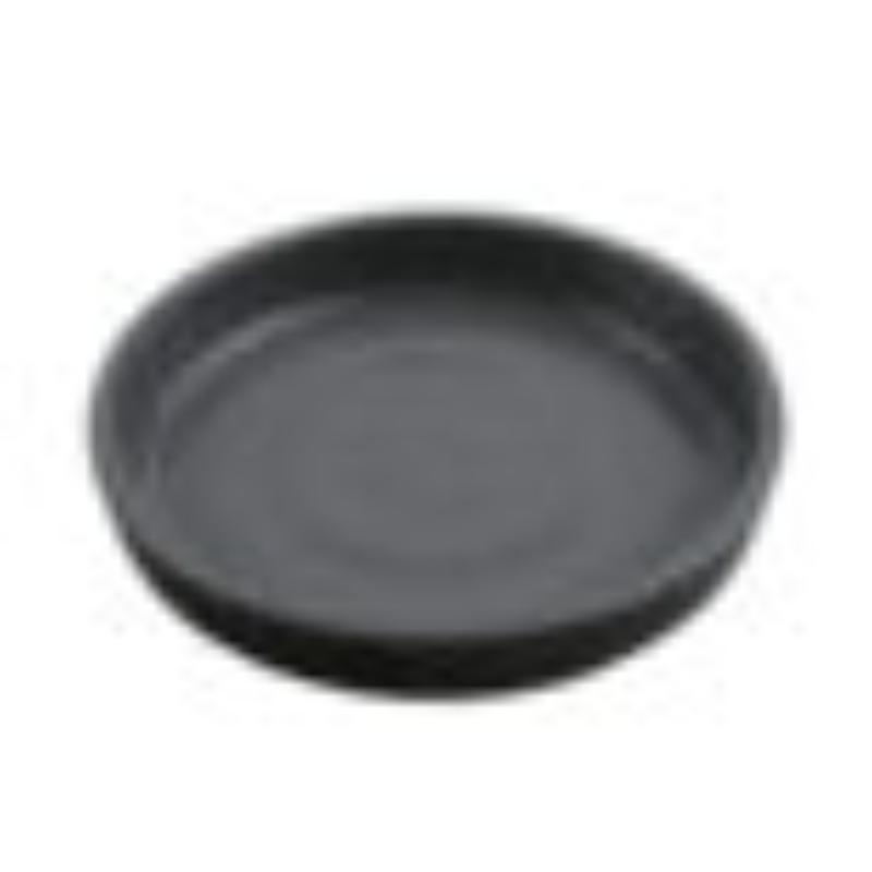 Picture of Winco RP-5-GRS-BKM 5 in. Round Edged Melamine Dinner Plate, Glossy Grey Inside & Black Matte Outside, G.E.T. Roca
