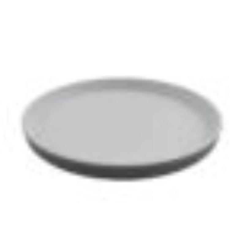 Picture of Winco RP-9-WM-GRM 9 in. Round Melamine Dinner Plate, White Matte Inside & Grey Matte Outside, G.E.T. Roca