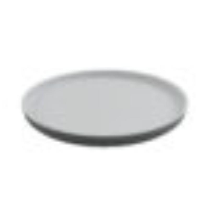 Picture of Winco RP-11-WM-GRM 11 in. Round Melamine Dinner Plate, White Matte Inside & Grey Matte Outside, G.E.T. Roca