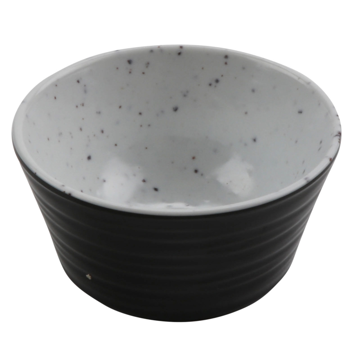 Picture of Winco 30478-BK-SN 2 oz Revolve Stone Natural & Black Melamine Ramekin with Organic Texture, 2.69 x 2.69 x 1.25 in. - G.E.T, Cheforward - Each 24