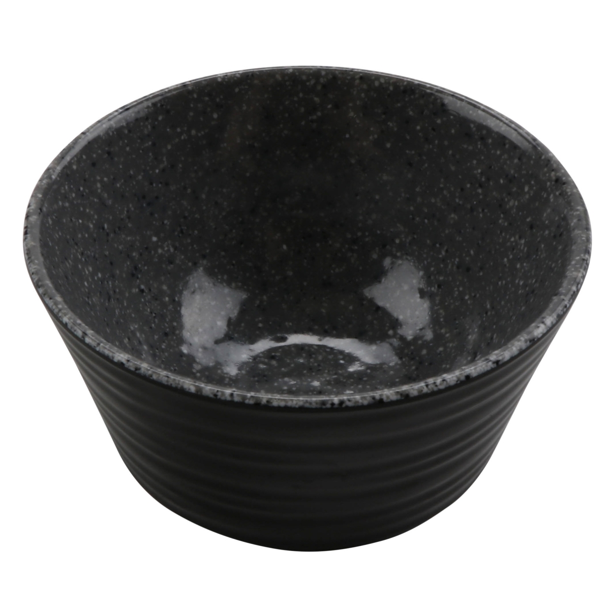 Picture of Winco 30479-BK-SG 4 oz Revolve Stone Grey & Black Melamine Ramekin with Organic Texture, 3.44 x 3.44 x 1.63 in. - G.E.T, Cheforward - Each 24
