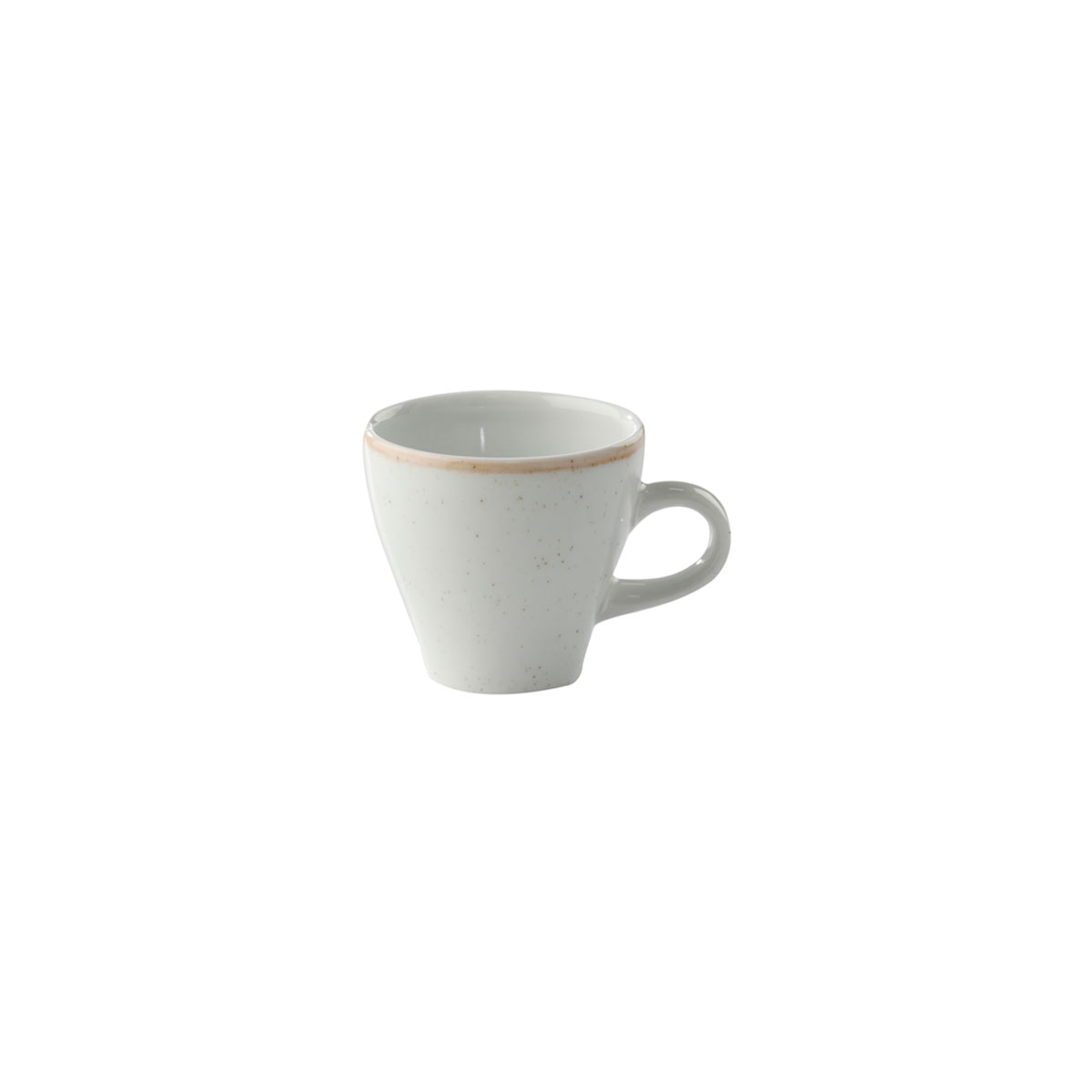 Picture of Winco PA1605804324 5.5 oz Porcelain Cappuccino Cup, 4.33 in. Dia. with Handle - G.E.T, Beige Artisan - 2 Dozen