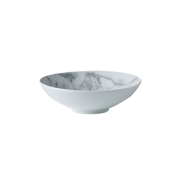 Picture of Winco PA110F923212 7.25 in. Porcelain Bowl, 6.9 x 6.9 x 2.2 in., G.E.T. Corona Marble - Grey - 1 Dozen