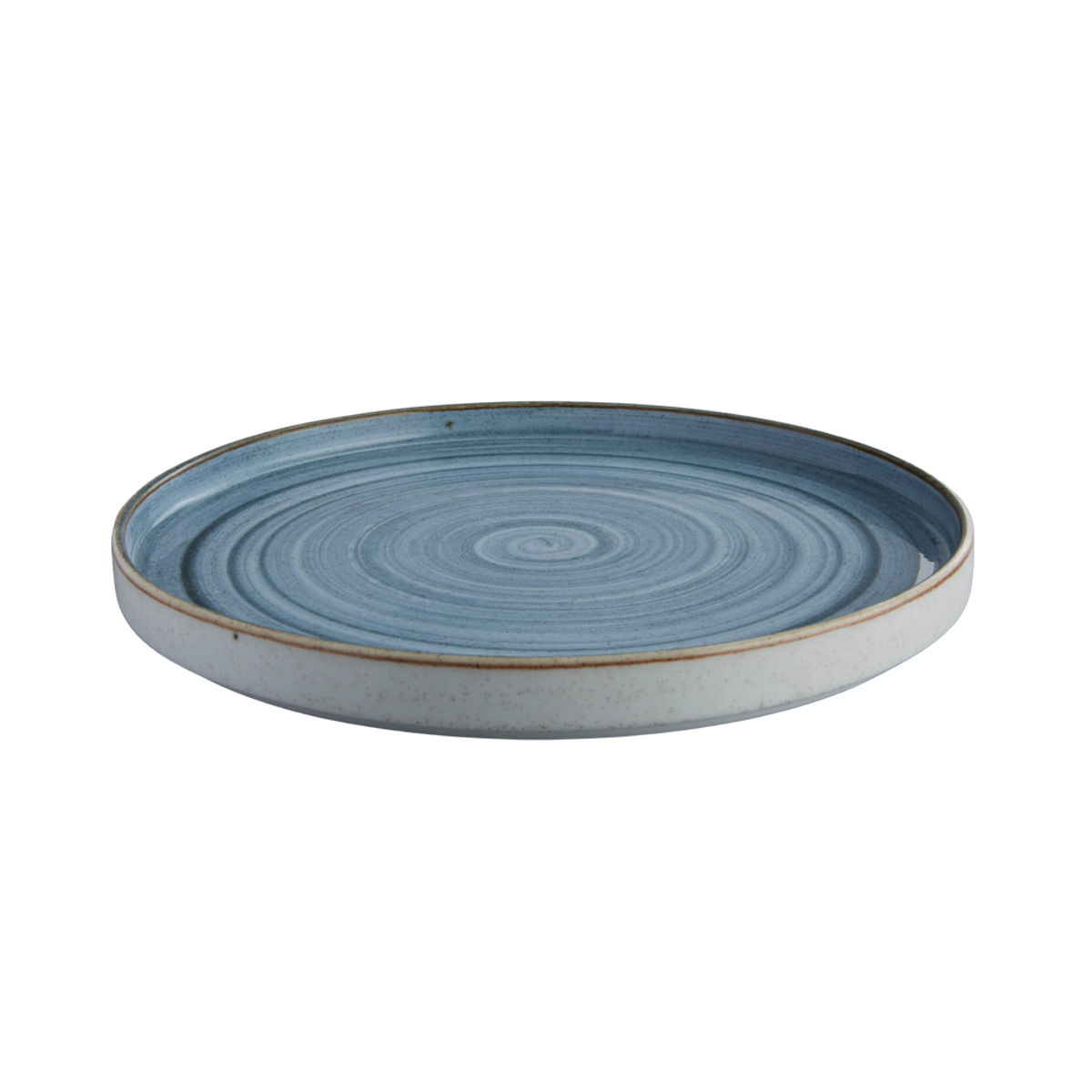 Picture of Winco PA1604992812 11 in. Porcelain Plate, Corona Rustic Actualite - Blue - 1 Dozen