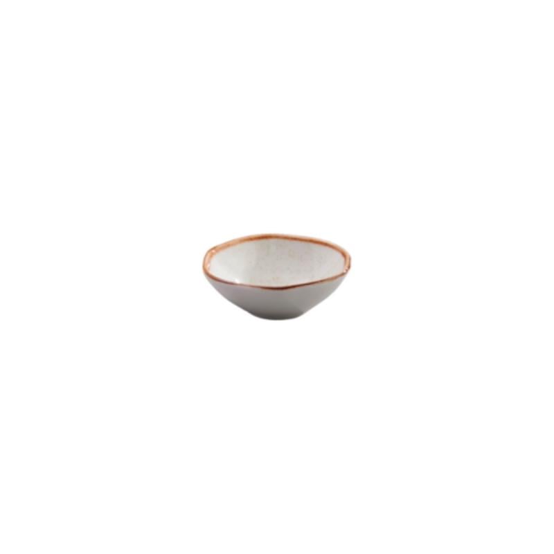 Picture of Winco PA1605897312 2.8 oz 3.9 in. Dia. Irregular Mini Bowl, Corona Ancestral Artisan Beige - 1 Dozen