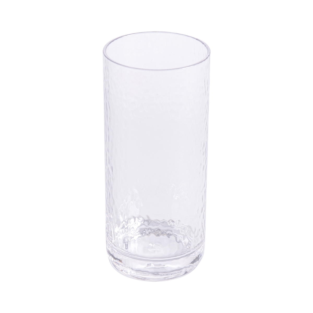 Picture of Winco HM-16CO-CL 16 oz San Clear Cooler Cup - 16.5 oz Rim Full, 2.81 in. Top Dia, 6.33 in. Tall - G.E.T. Hammered - 2 Dozen