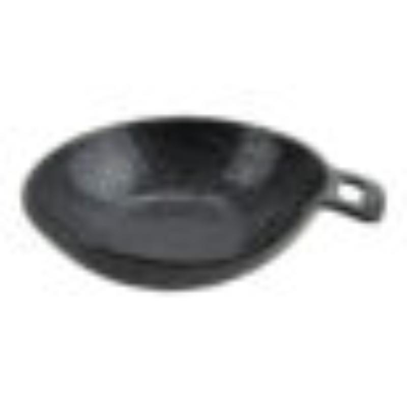 Picture of Winco 34236-BK 24 oz One Handled Organic Oval Bowl with Rainex Finish 9.06 x 7.87 x 3.15 in. - 30 oz Rim Full - G.E.T. Cheforward - Showered Black