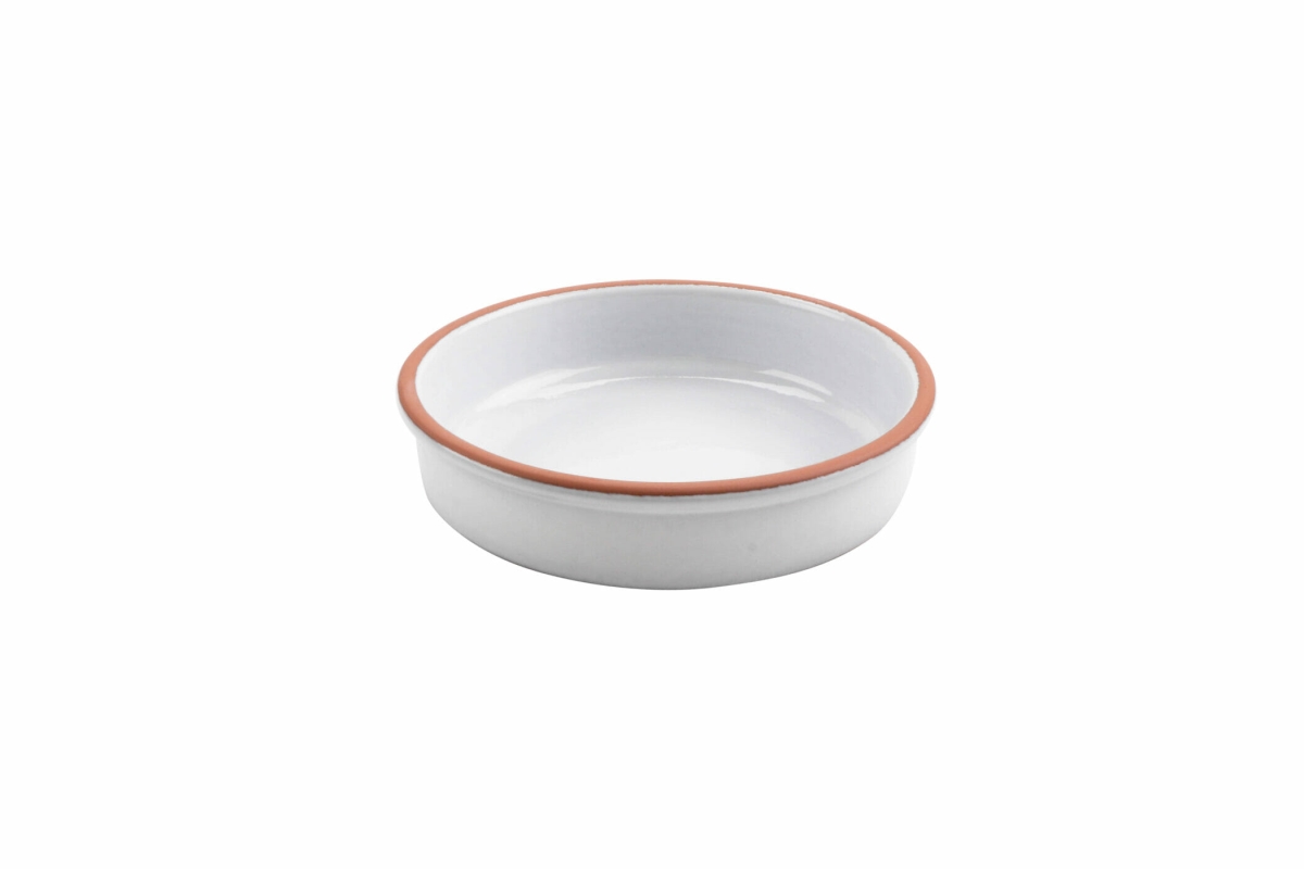 Picture of Winco SH.BL-0120SAWHT 33.8 oz Stone Heart White Terracotta Casserole, 7.87 x 1.96 in. - G.E.T, Cheforward - Each 10