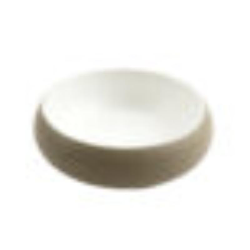 Picture of Winco 31080-TOH-SND 40 oz Hatch Touch of Honey Interior & Sandstone Exterior Melamine Bowl, 8.1 x 8.1 x 2.4 in., G.E.T., Cheforward