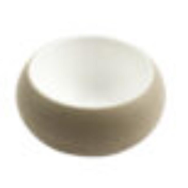Picture of Winco 31077-TOH-SND 8 oz Hatch Touch of Honey Interior & Sandstone Exterior Melamine Bouillon, 4.5 x 4.5 x 2.1 in., G.E.T., Cheforward