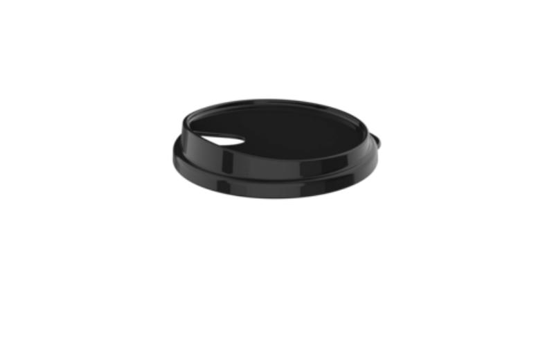 Picture of Winco EC-200-LID-BK Lid for 12 oz & 16 oz Ribbed Cup, G.E.T. Eco -Takeouts - 1 Dozen