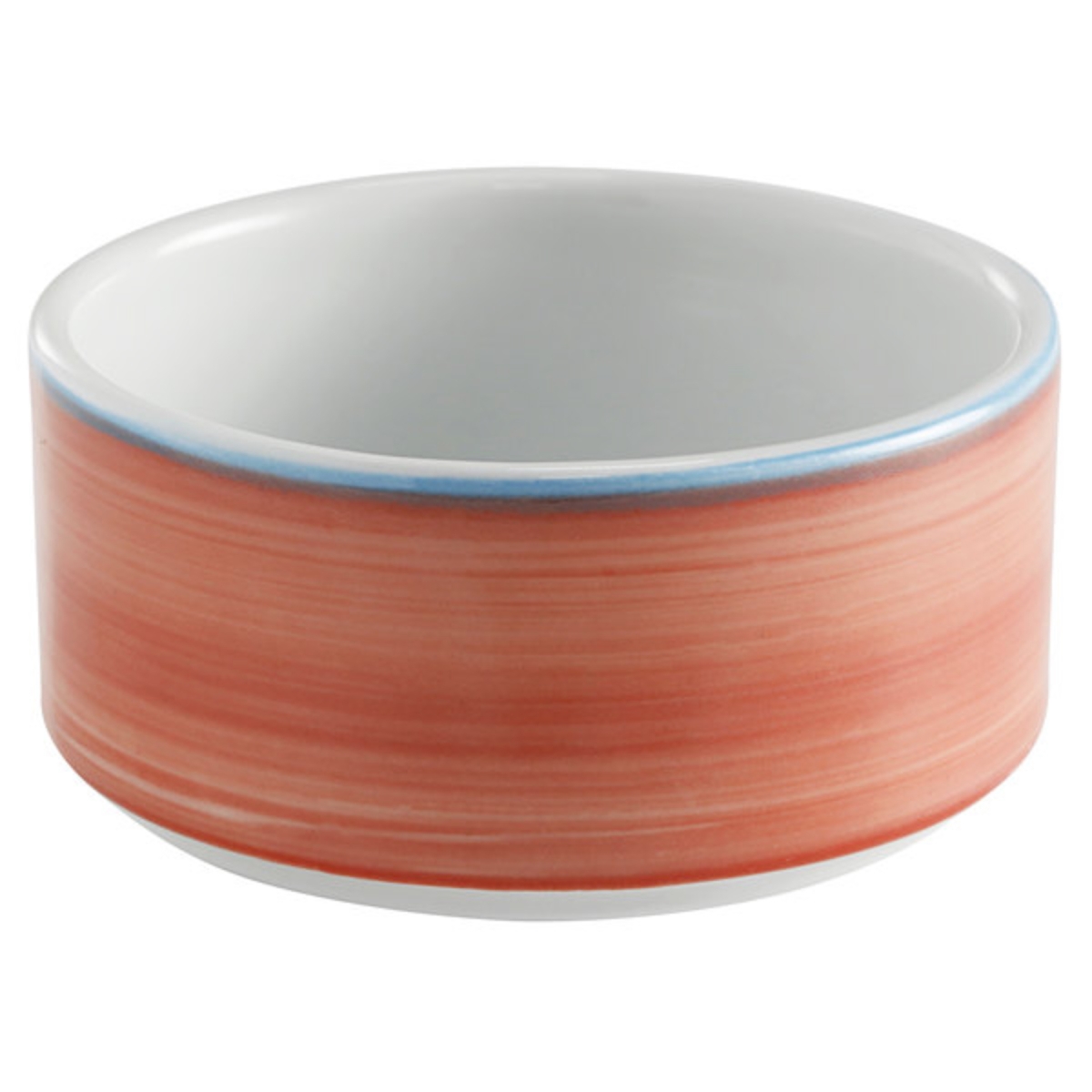 Picture of Winco PA1602905124 11 oz Coral Porcelain Stackable Soup Cup, 4 in. Dia., Corona Calypso - 2 Dozen