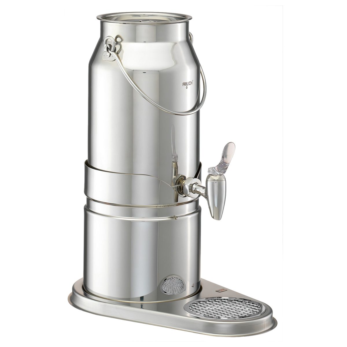 Picture of Winco 3133011 5.3 qt. & 1.3 gal - 5L Stainless Steel Milk Dispenser Set