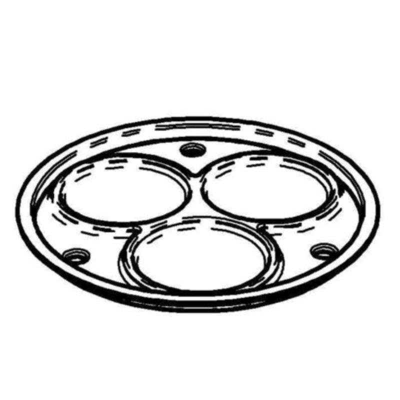 Picture of Winco 6242520 Replacement Cooling Pack Holding Insert for Cold Food Display - Frilich 3EI030 - White
