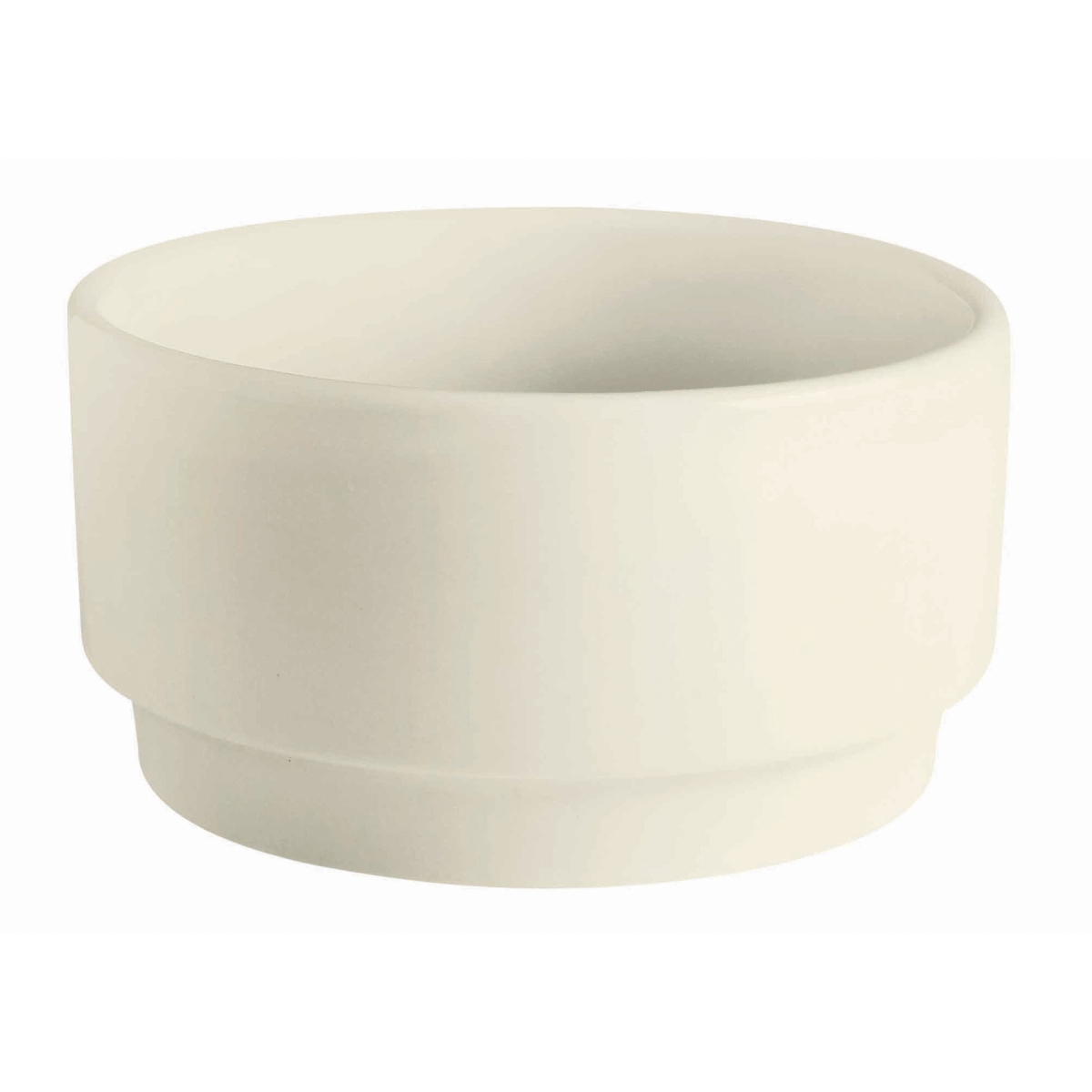 Picture of Winco PP1100705124 10.7 oz Cream White Porcelain Soup Cup, 4.25 in. Dia., Corona Americana - 2 Dozen