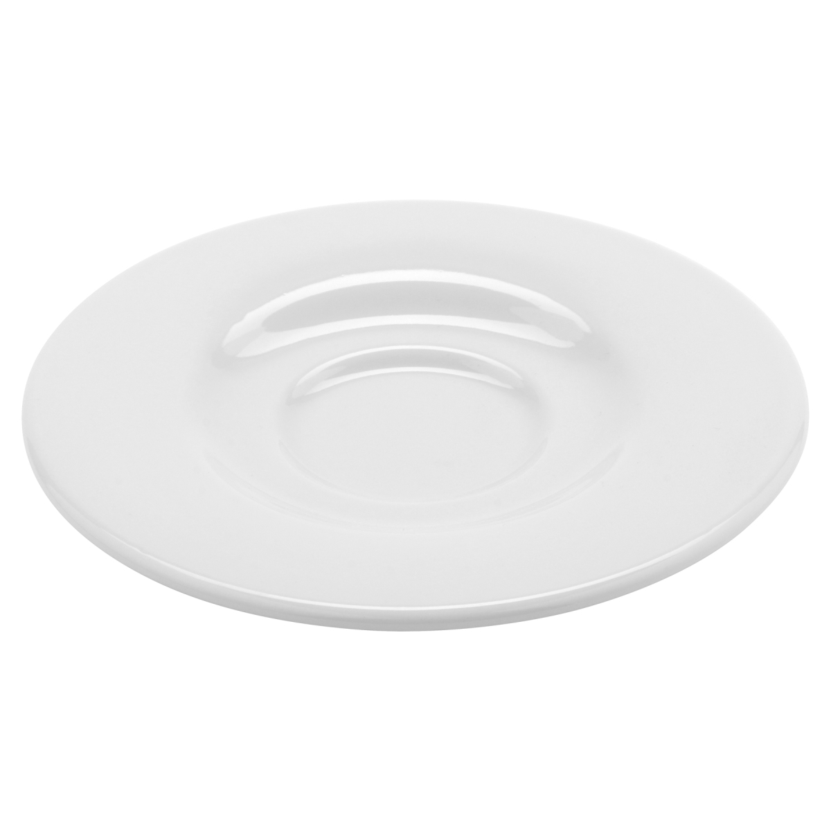 Picture of Winco PA1101900324 6.5 in. Bright White Porcelain Tea & Bouillon Saucer, Corona Actualite - 2 Dozen