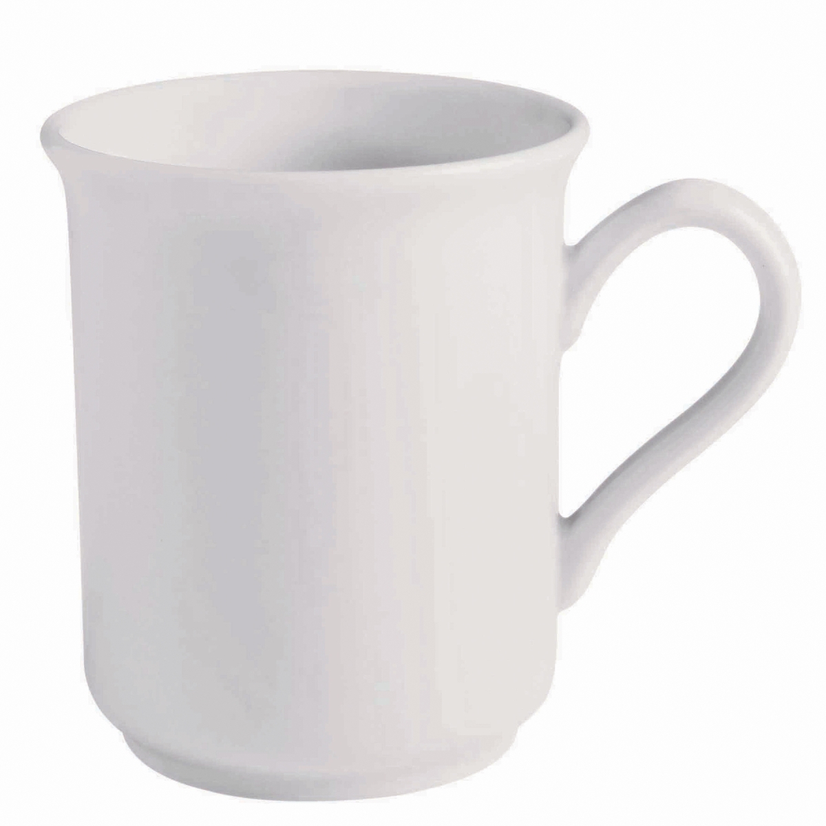 Picture of Winco PA1101606124 11 oz Bright White Porcelain Mug, 5 in. Dia. with Handle, Corona Actualite - 2 Dozen