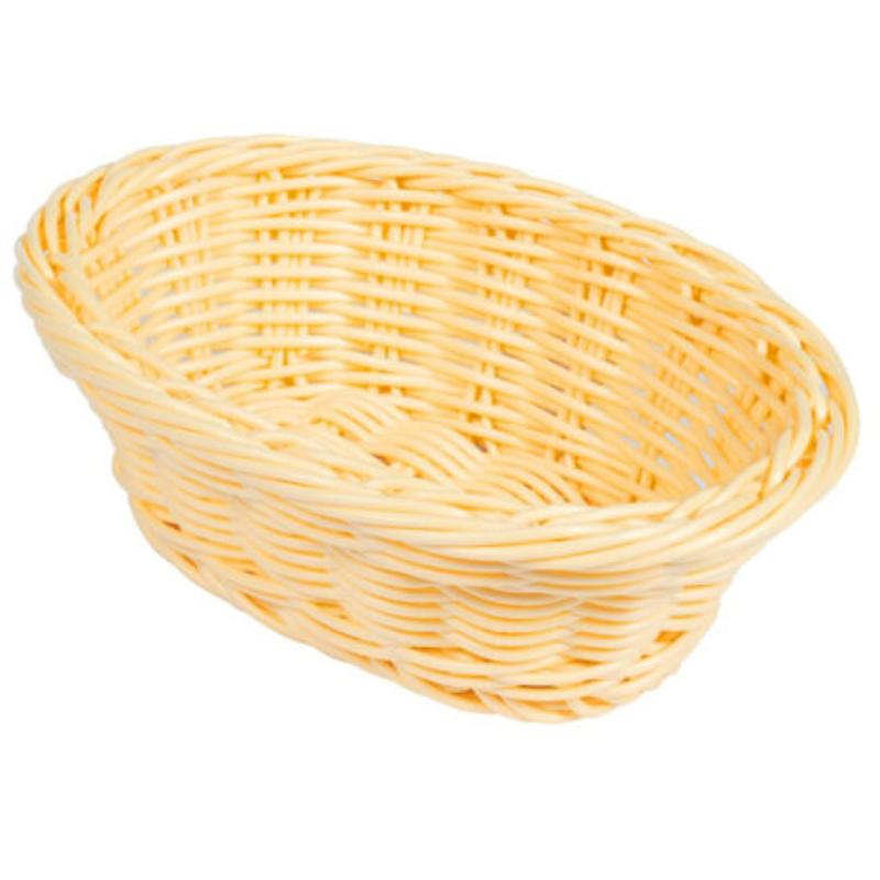 Picture of Winco WB-1504-N 9.25 x 6.75 in. Oval Basket, 3.25 in. Deep - Natural