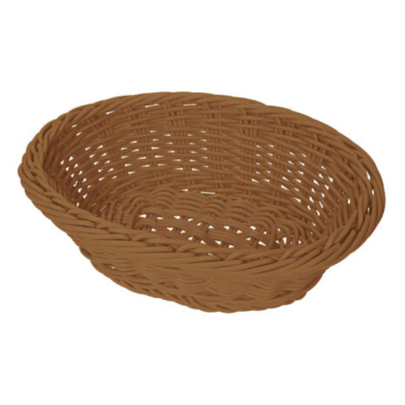 Picture of Winco WB-1504-HY 9.25 x 6.75 in. Oval Basket, 3.25 in. Deep - Honey