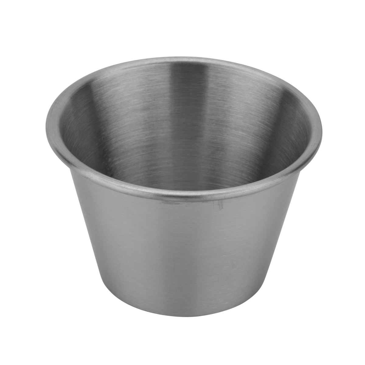 Picture of Winco 4-84111 4 oz Condiment Cup, 2.75 in. Dia., 1.75 in. Tall - Stainless Steel - Each 48