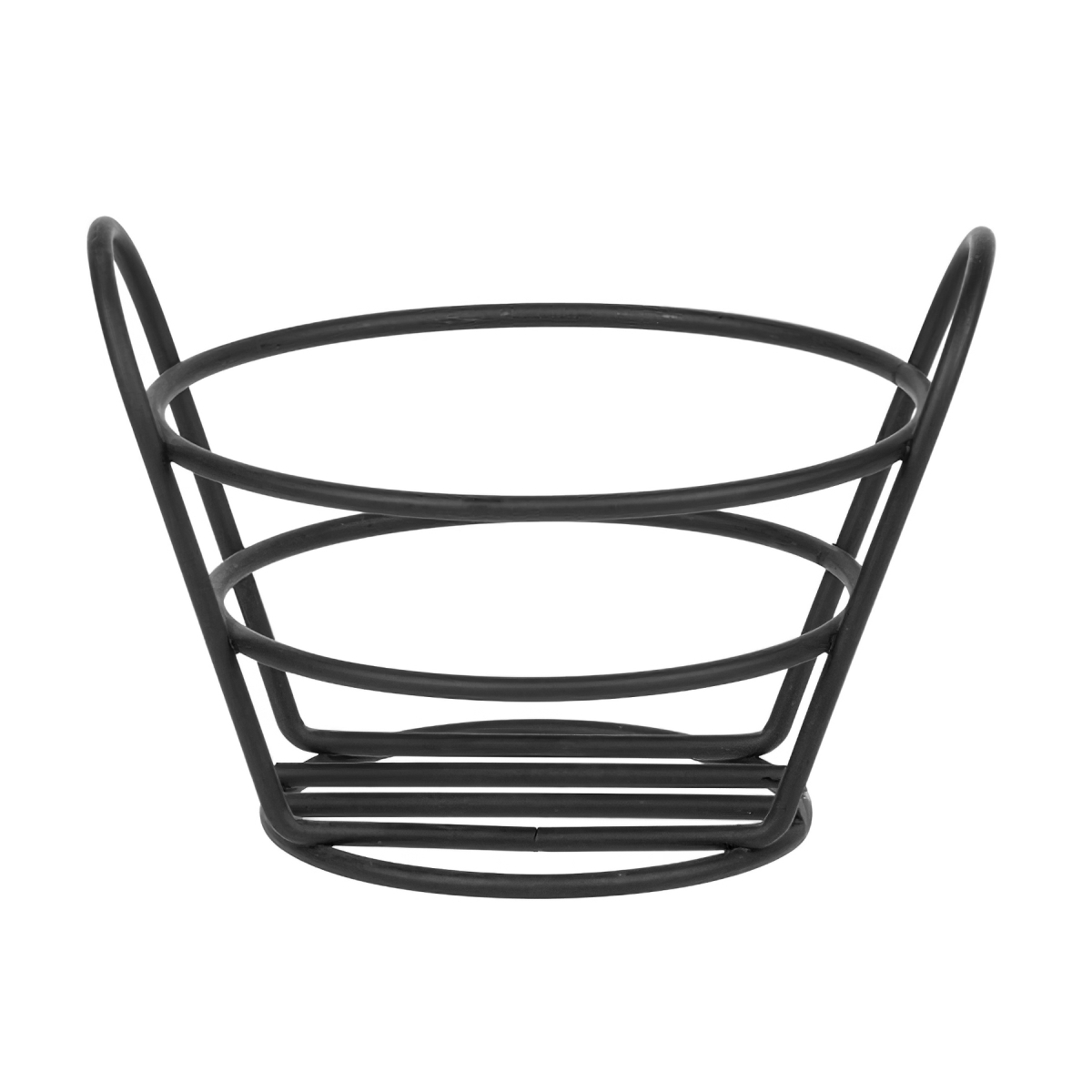 Picture of Winco 4-33780 5.375 in. Round Bucket Basket, 3 in. Tall - Black - Each 12