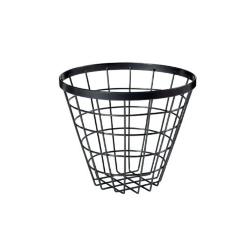 Picture of Winco WB-886-MG 8 in. Dia., Round Metal Grey Wire Food Serving Basket, 5 in. Tall, G.E.T. Vector